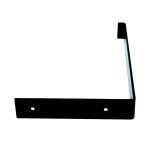 HARDWOOD REFLECTIONS 12 in. L-Shaped Black Steel Shelving Bracket (BRK4L40STBK-12)