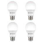EcoSmart 100-Watt Equivalent A19 Non-Dimmable LED Light Bulb Daylight 4-Pack (A7A19A100WUL03)