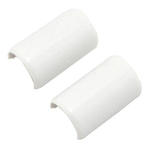 Legrand Wiremold CordMate Cord Cover Coupling, Cord Hider for Home or Office, Holds 1 Cable, White (2 Pack) - C19