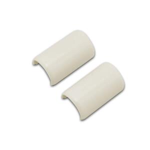 Legrand Wiremold CordMate Cord Cover Coupling, Cord Hider for Home or Office, Holds 1 Cable, Ivory (2 Pack) - C9