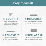 Liberty Solitaire 1-3/16 in. (30 mm) Traditional Chrome and Clear Round Cabinet Knob (DC27548490)