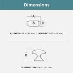 Liberty Classic Edge 1-3/8in. (35 mm) Classic Matte Black Cabinet Knob (P34931C-FB-CP0)