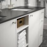 Liberty Beveled 1-1/4 in. (31 mm) Classic Satin Nickel Cabinet Knob (P38483C-SN-CP0)