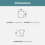 Liberty Modern Twist 1-3/16 in. (30 mm) Modern Satin Nickel Cabinet Knob (P40023C-SN-CP0)