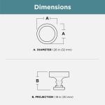 Liberty Classic Ringed 1-1/4 in. (32 mm) Classic Satin Nickel Cabinet Knob (P43081C-SN-C0)