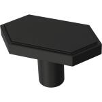 Liberty Elongated Hex 1-3/4 in. (44 mm) Modern Matte Black Cabinet Knob (P43242C-FB-CP0)