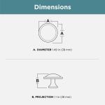 Liberty 10-Pack Contempo 1-1/2 in. (38 mm) Classic Satin Nickel Round Cabinet Knobs (P67659L-SN-U10)