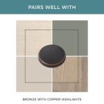 Liberty Step Edge 4 in. (102 mm) Classic Bronze with Copper Highlights Cabinet Drawer Pull (P25965C-VBC-C0)