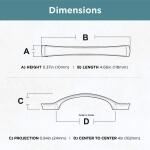 Liberty Notched 4 in. (102 mm) Classic Satin Nickel Cabinet Drawer Bar Pull (P25966C-SN-C0)