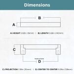 Liberty Stratford 5-1/16 in. (128 mm) Modern Cabinet Drawer Bar Pull in Stainless Steel (P28921-SS-C0)