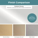 Liberty Pierce 4 in. (102 mm) Modern Polished Chrome Cabinet Drawer Pull (P29615C-PC-CP0)