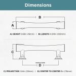 Liberty Drum 3 in. (76 mm) Modern Matte Black Cabinet Drawer Pull (P33754C-FB-CP0)