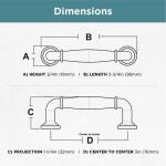 Liberty Classic Elegance 3 in. (76 mm) Classic Modern Gold Cabinet Drawer Bar Pull (P38471C-117-CP0)