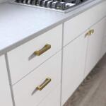 Liberty Simply Geometric 3-3/4 in. (96 mm) Modern Gold Cabinet Drawer Pull (P38519C-117-CP0)