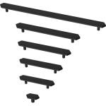 Liberty Elongated Hex 3 in. (76 mm) Modern Matte Black Cabinet Drawer Bar Pull (P43243C-FB-CP0)