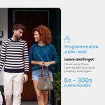 Lockly Vision 2K Video Zeno Matte Black Deadbolt Wi-Fi Doorbell Smart Lock