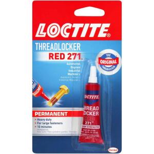 Loctite Threadlocker 271 Red Permanent Nut and Bolt Adhesive 0.20 oz. (each) (209741)