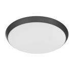 Commercial Electric 15 in. Integrated LED Matte Black Flush Mount Ceiling Light Dimmable, Selectable CCT, Indoor Use (FM15LP6WYMMBKHD)
