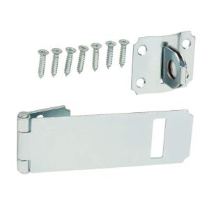 Everbilt 4-1/2 in. Zinc-Plated Adjustable Staple Safety Hasp (15124)
