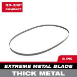 Milwaukee For M18 FUEL/Corded Compact Bandsaw 35-3/8 in. 8/10 TPI Compact Extreme Thick Metal Cutting Band Saw Blade (3-Pack)