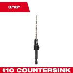 Milwaukee Countersink 3/16 in. Wood Drill Bit #10