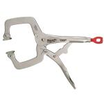 Milwaukee 11 in. Torque Lock Locking C-Clamp with Swivel Jaws (48-22-3521 )