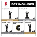 Milwaukee (8-Piece) Oscillating Multi-Tool Blade Kit