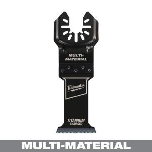 Milwaukee .Titanium Bi-Metal 1-3/8 in Universal Fit Wood and Metal Cutting Multi-Tool Oscillating Blade (1-Pack)