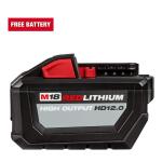 Milwaukee M18 High Output 12.0Ah Battery Pack 18-Volt Lithium-Ion