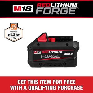 Milwaukee M18 18V Lithium-Ion REDLITHIUM FORGE XC 8.0 Ah Battery Pack (48-11-1881)