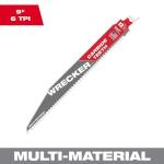 Milwaukee 9 in. 6 TPI WRECKER SAWZALL Carbide Teeth Multi-Material Cutting Reciprocating Saw Blade (1-Pack)