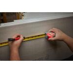 Milwaukee 25 ft. Compact SAE Tape Measure with Fractional Scale and 9 ft. Standout