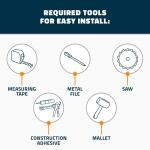 TrimMaster Mineral Bronze 8 mm x 84 in. Aluminum Reducer Floor Transition Strip (HLVT13MBZ84)