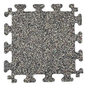 TrafficMaster 18 in. x 18 in. Rubber Gym/Exercise Flooring Tiles with Nike Grind (14.32 sq. ft.) (6-Pack) Colors will Vary (58807)