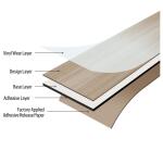 TrafficMaster Natural White Oak 3 MIL x 6 in W x 36 in L Peel and Stick Water Resistant Vinyl Tile Flooring (36 sq. ft./ctn) TM302061)