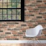 NuWallpaper Peel & Stick Newport Reclaimed Brick Vinyl Wallpaper Roll (Covers 30.75 Sq. Ft.) (NU2064)