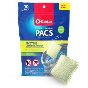 O-Cedar PACS Hard Floor Cleaner, Crisp Citrus Scent (10-Count) (172400)