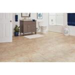 TrafficMaster Portland Stone Beige 18 in. x 18 in. Glazed Ceramic Floor and Wall Tile (17.44 sq. ft./case) (PT011818HD1PV)
