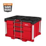 Milwaukee PACKOUT 22 in. Modular 3-Drawer Multi Drawer Tool Box with Metal Reinforced Corners and 50 lbs. Capacity (48-22-8447)