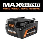 RIDGID 18V MAX Output Lithium-Ion Battery 6.0 Ah