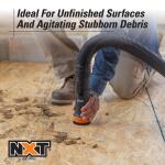 RIDGID 2-1/2 in. NXT Max Locking Rotating Dusting Brush Accessory Shop Vac Attachment for RIDGID NXT Wet Dry Vacuums (MAX2501)