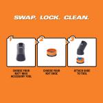 RIDGID 2-1/2 in. NXT Max Locking Rotating Dusting Brush Accessory Shop Vac Attachment for RIDGID NXT Wet Dry Vacuums (MAX2501)