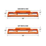 RIDGID 2-1/2 in. NXT Max Floor Tool Shoe Kit Shop Vac Attachments with Hard and Soft Bristles for RIDGID NXT Wet Dry Vacuums (SK1500)