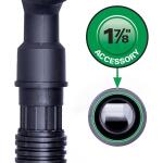 RIDGID 1-1/4 in. and 1-7/8 in. Dusting Brush, Crevice Tool Accessory Kit Shop Vac Attachments for RIDGID Wet Dry Vacuums (VT1612)