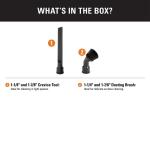 RIDGID 1-1/4 in. and 1-7/8 in. Dusting Brush, Crevice Tool Accessory Kit Shop Vac Attachments for RIDGID Wet Dry Vacuums (VT1612)