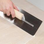 ROBERTS 1/16 in. x 1/32 in. x 1/32 in. U-Notch Pro Vinyl Flooring Trowel with Wood Handle (49771)