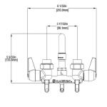 Glacier Bay 2-Handle Laundry Faucet in Rough Brass (4211N-0001)