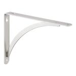 Everbilt 6.5 in. x 9 in. Plated Satin Nickel Cove Arch Steel Shelf Bracket (27791SNLHD-2)