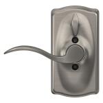 Schlage Camelot Satin Nickel Electronic Keypad Door Lock with Accent Handle and Flex Lock (892174)