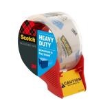 Scotch 1.88 in. x 54.6 yds. Heavy Duty Shipping Packaging Tape with Dispenser (2-Pack) (3850-2-1RD-DC)